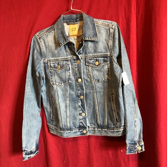 GAP WOMANS DENIM JEAN JACKET SIZE SMALL NEW WITH TAGS - Picture 4 of 11